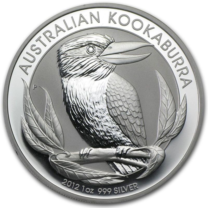 Kookaburra 1 uncja Srebra 2012