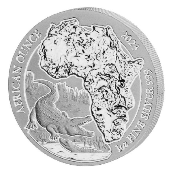Rwanda African Ounce - Nile Crocodile 1 uncja Srebra 2023