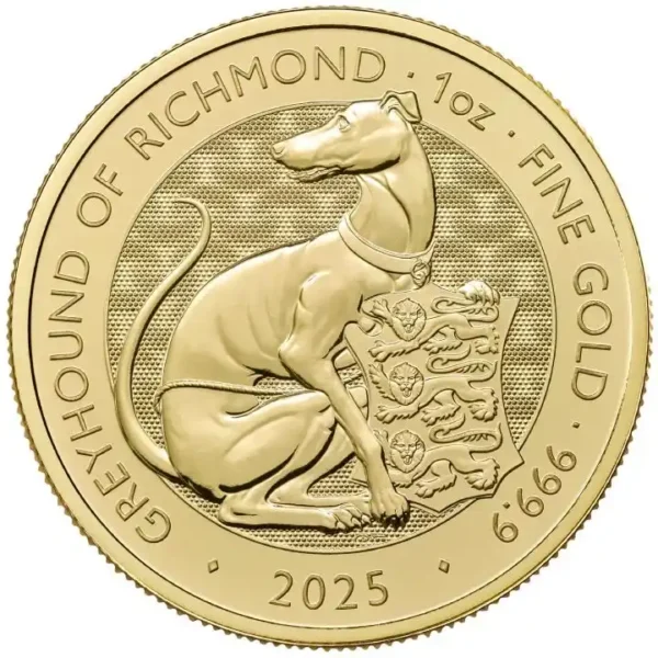 The Tudor Beasts: The Greyhound of Richmond 1/4 uncji złota 2025