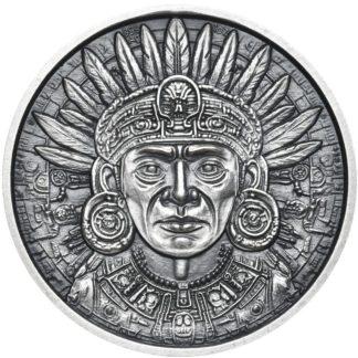 Srebrny Medal Kalendarz Azteków 1 uncja oksydowany