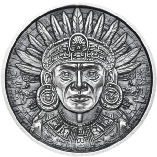 Srebrny Medal Kalendarz Azteków 1 uncja oksydowany