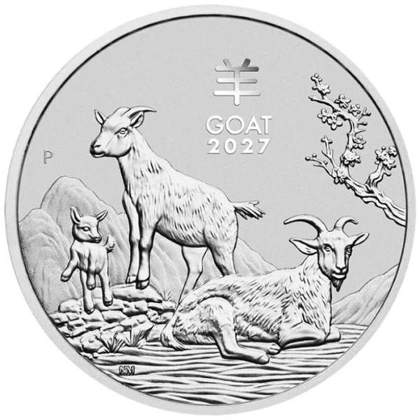 Lunar III Rok Kozy 1 uncja Srebra 2027