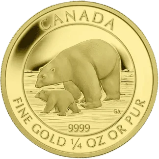 Canada Polar Bear 1/4 uncji złota 2015