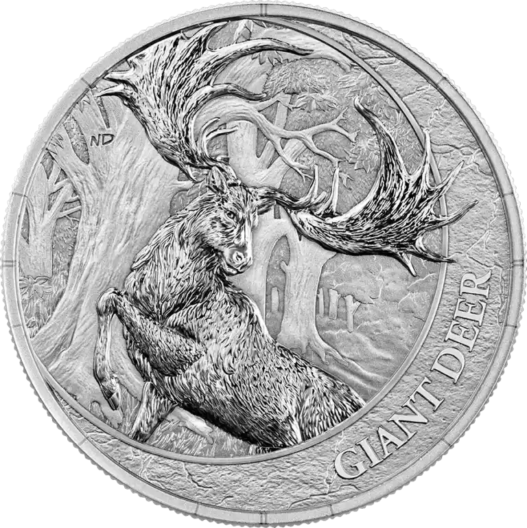 Srebrna Moneta Germania Mint Megafauna: Giant Deer 2026